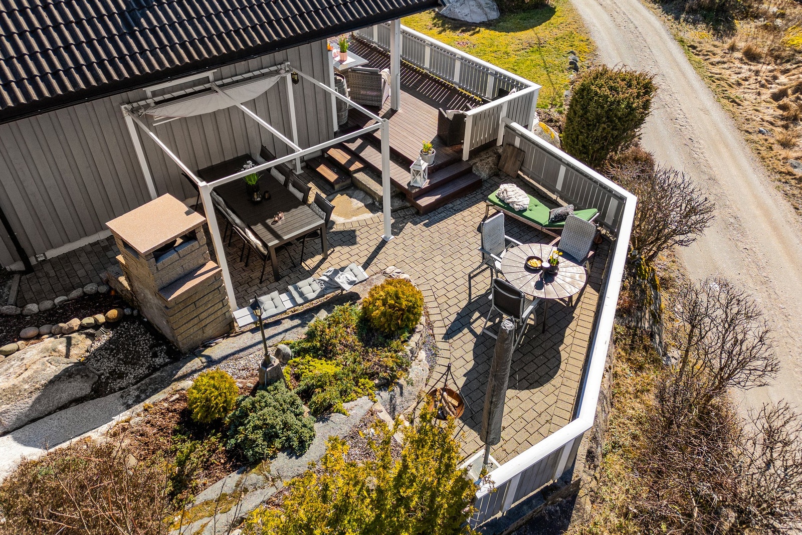 Stort uteområde med flere soner. Galleribilde
