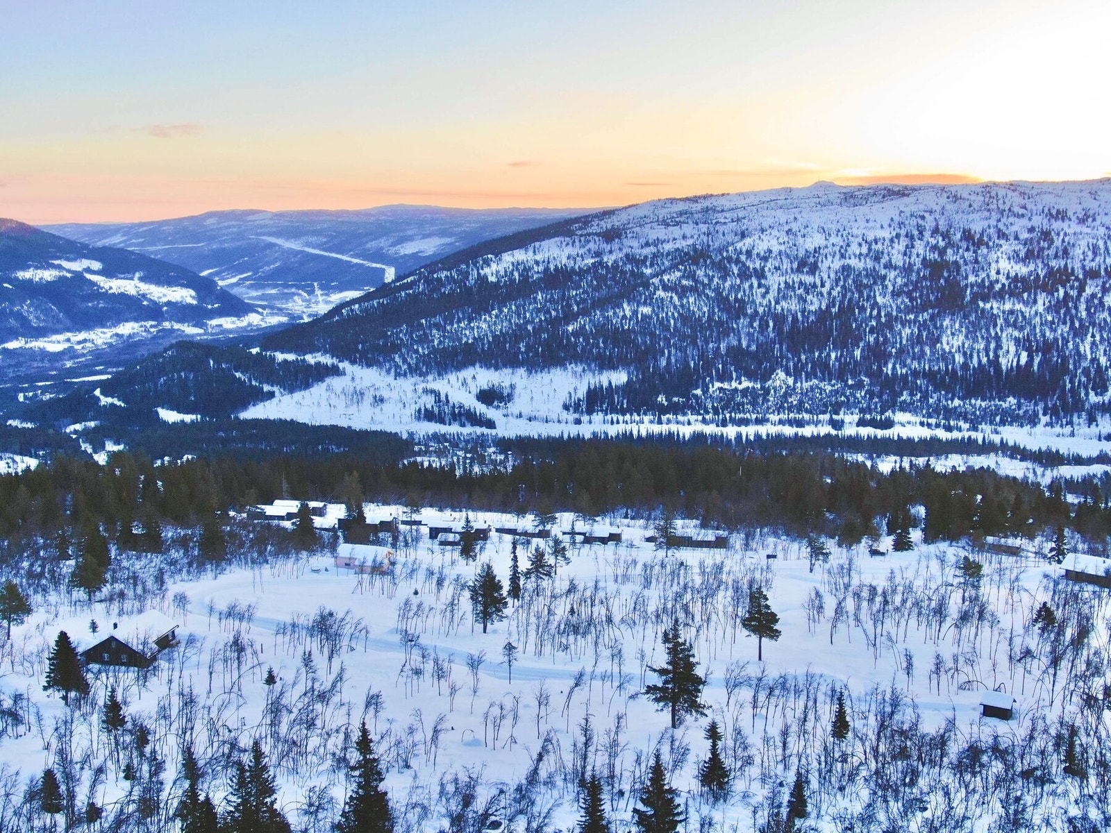 Foto over tomteområdet Galleribilde