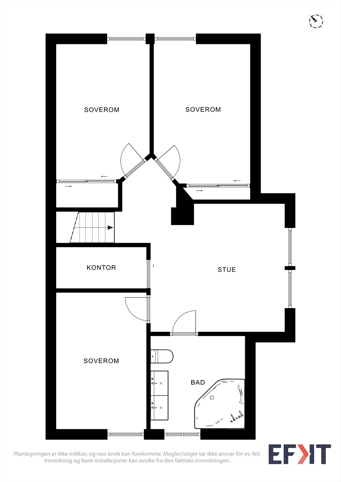 Plantegning loft Galleribilde