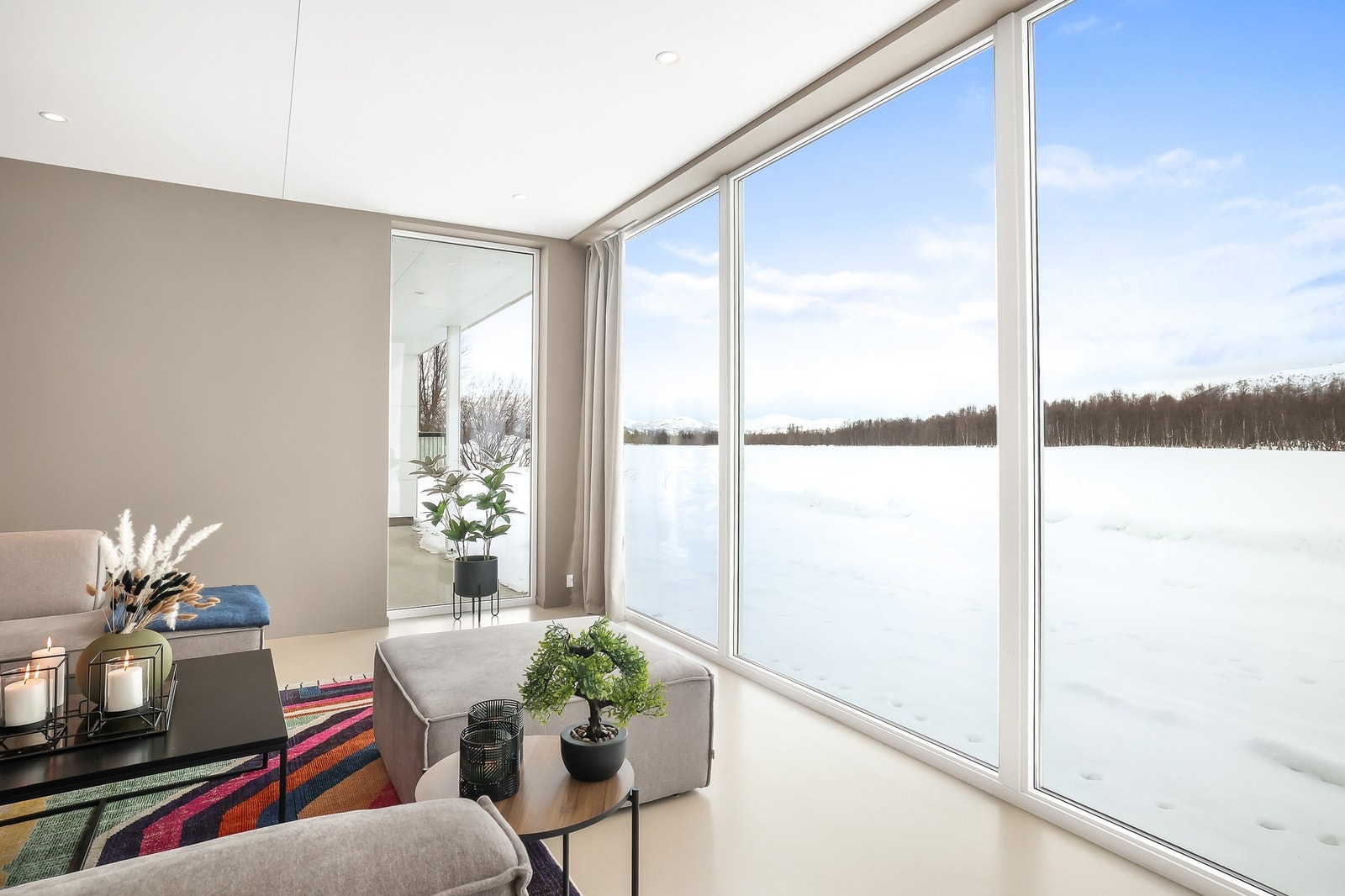 Flott utsikt fra sofaen. Galleribilde