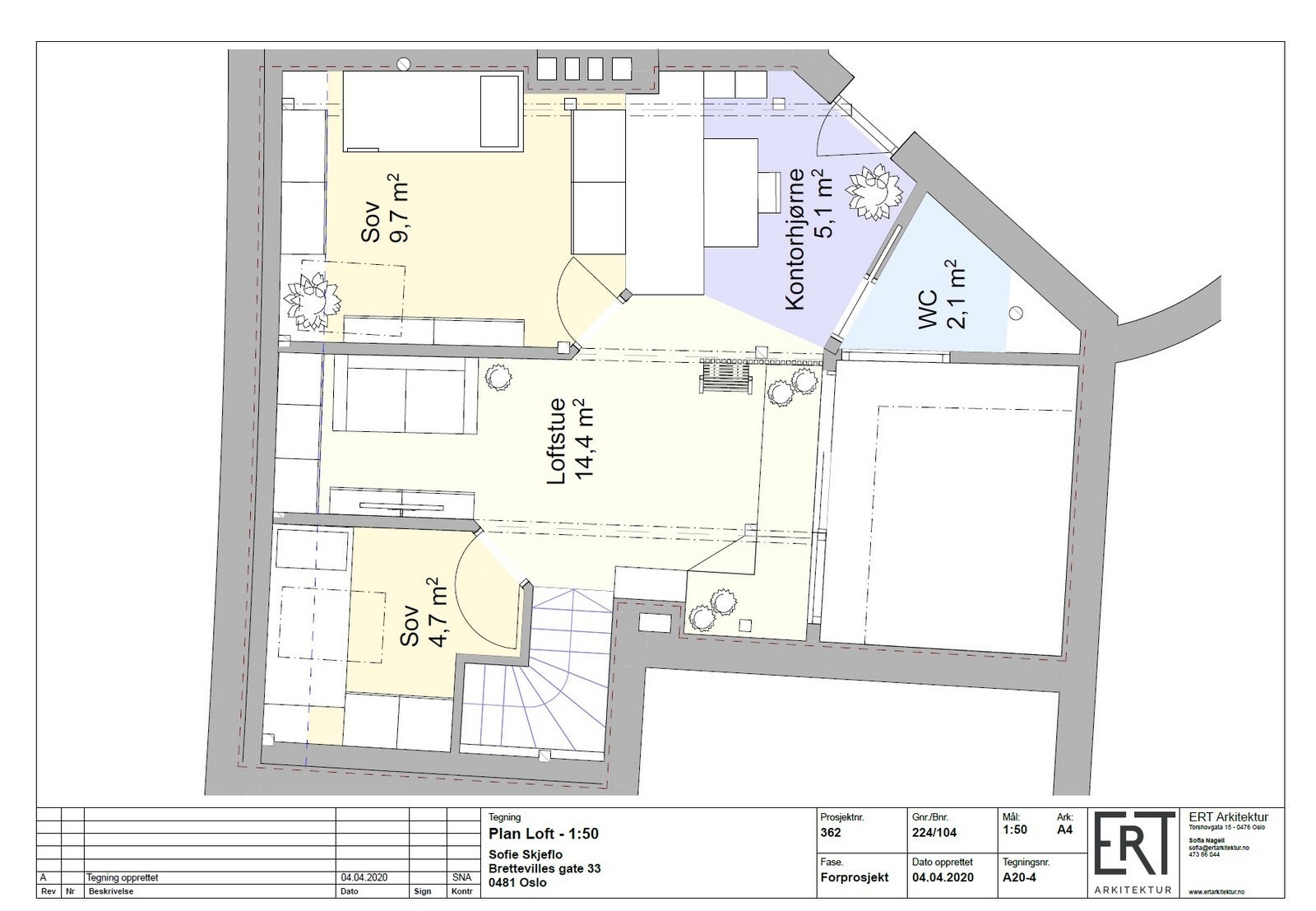 Planløsning 2.etasje Galleribilde
