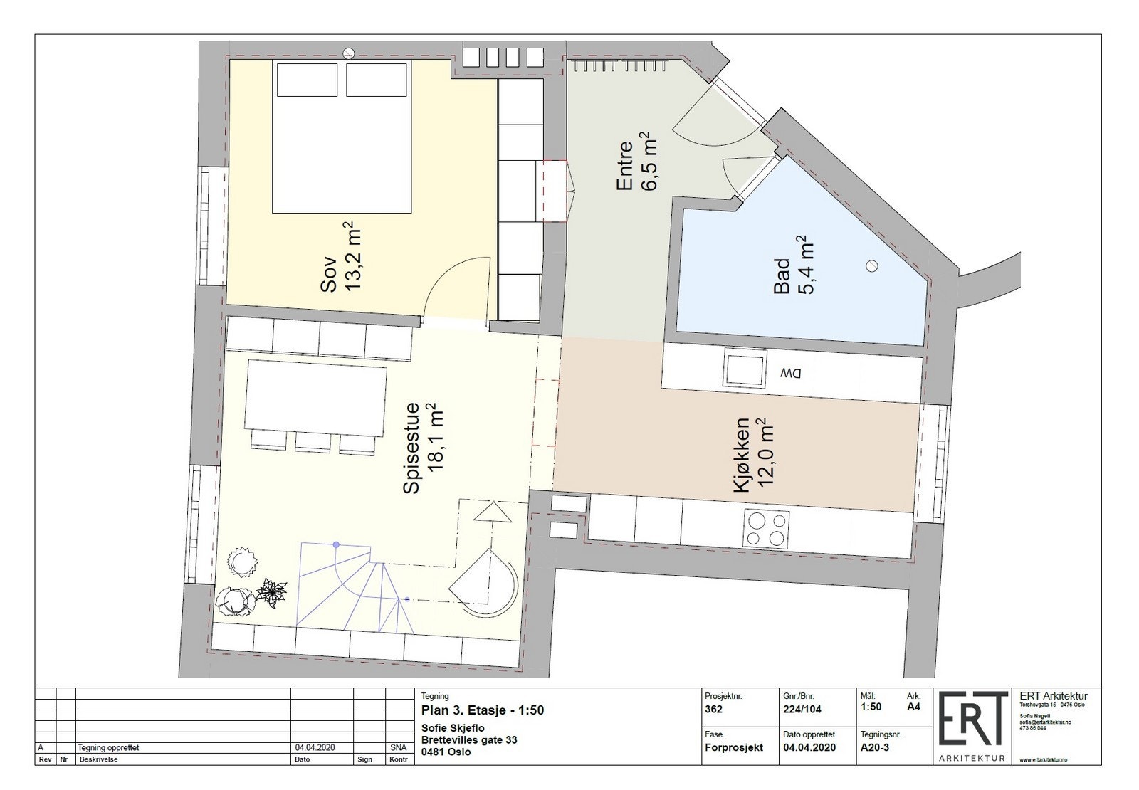 Planøsning 1.etasje. Galleribilde