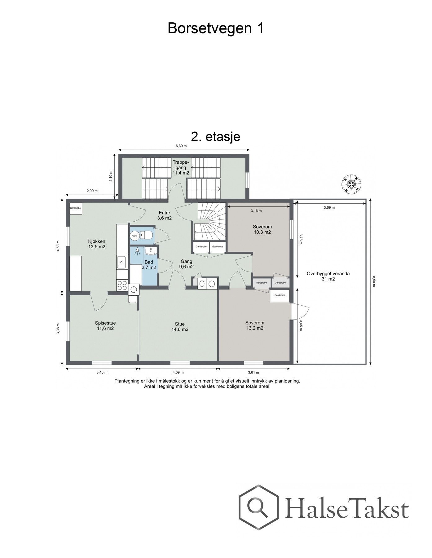 Plantegning 2. etasje. Galleribilde