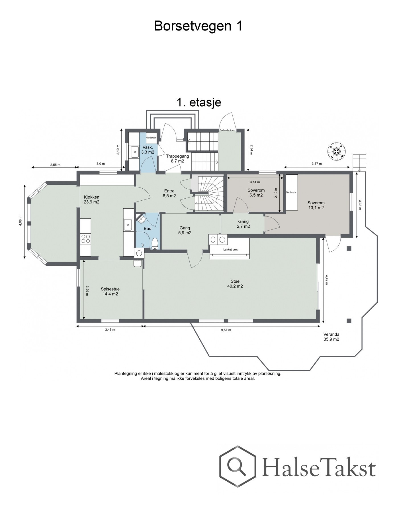 Plantegning 1. etasje. Galleribilde