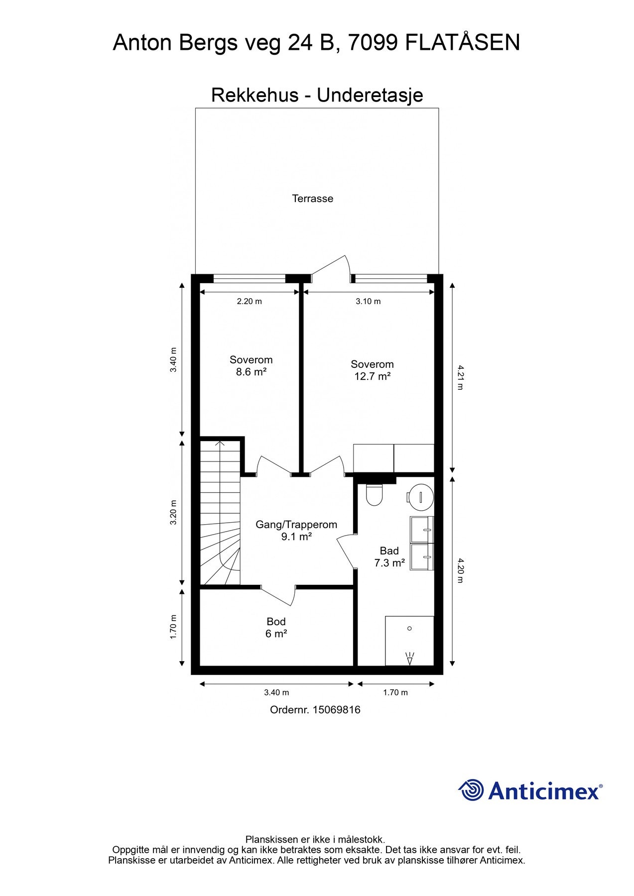 Plantegning underetasje. Galleribilde