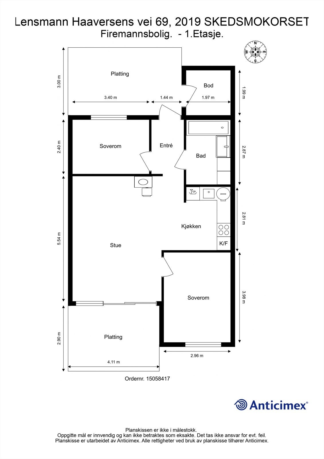 Plantegning Galleribilde