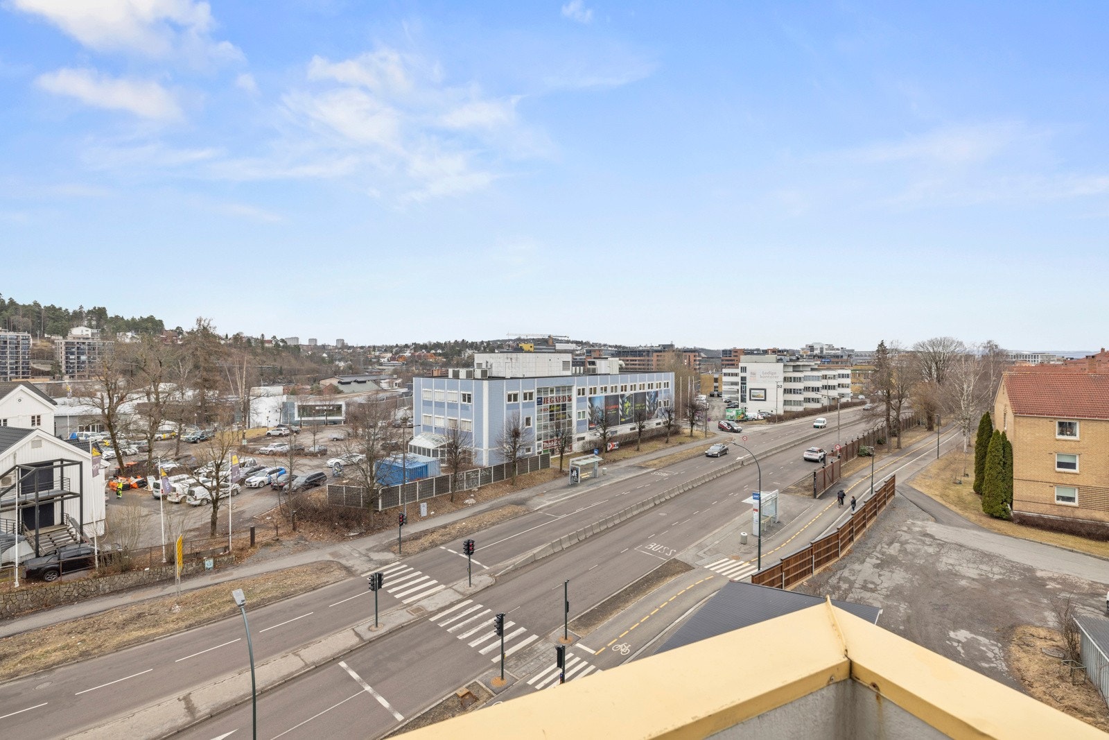 Utsyn fra balkongen Galleribilde