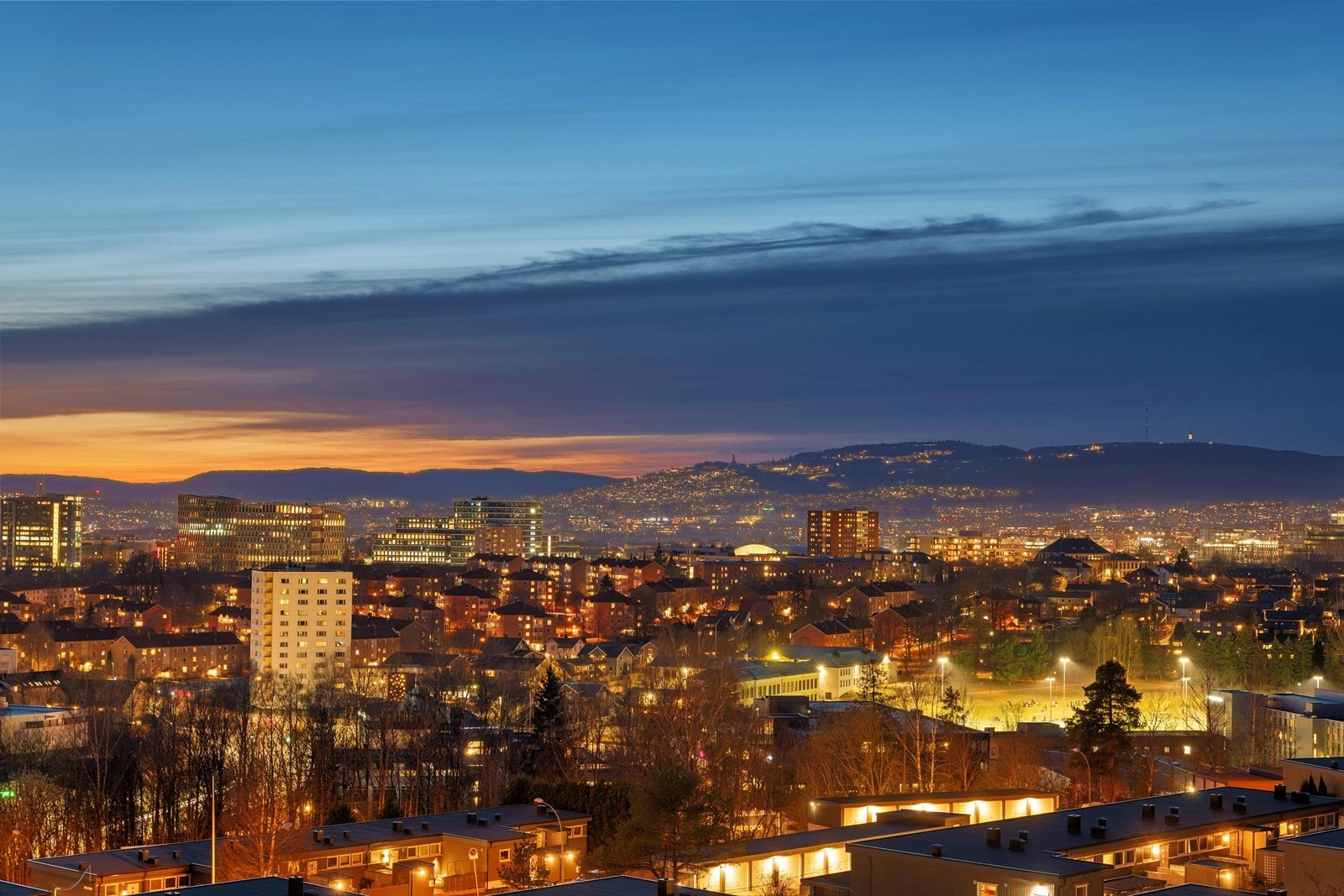 Her har du utsikt over Oslo by! Tenk deg nyttårsaften her? Galleribilde