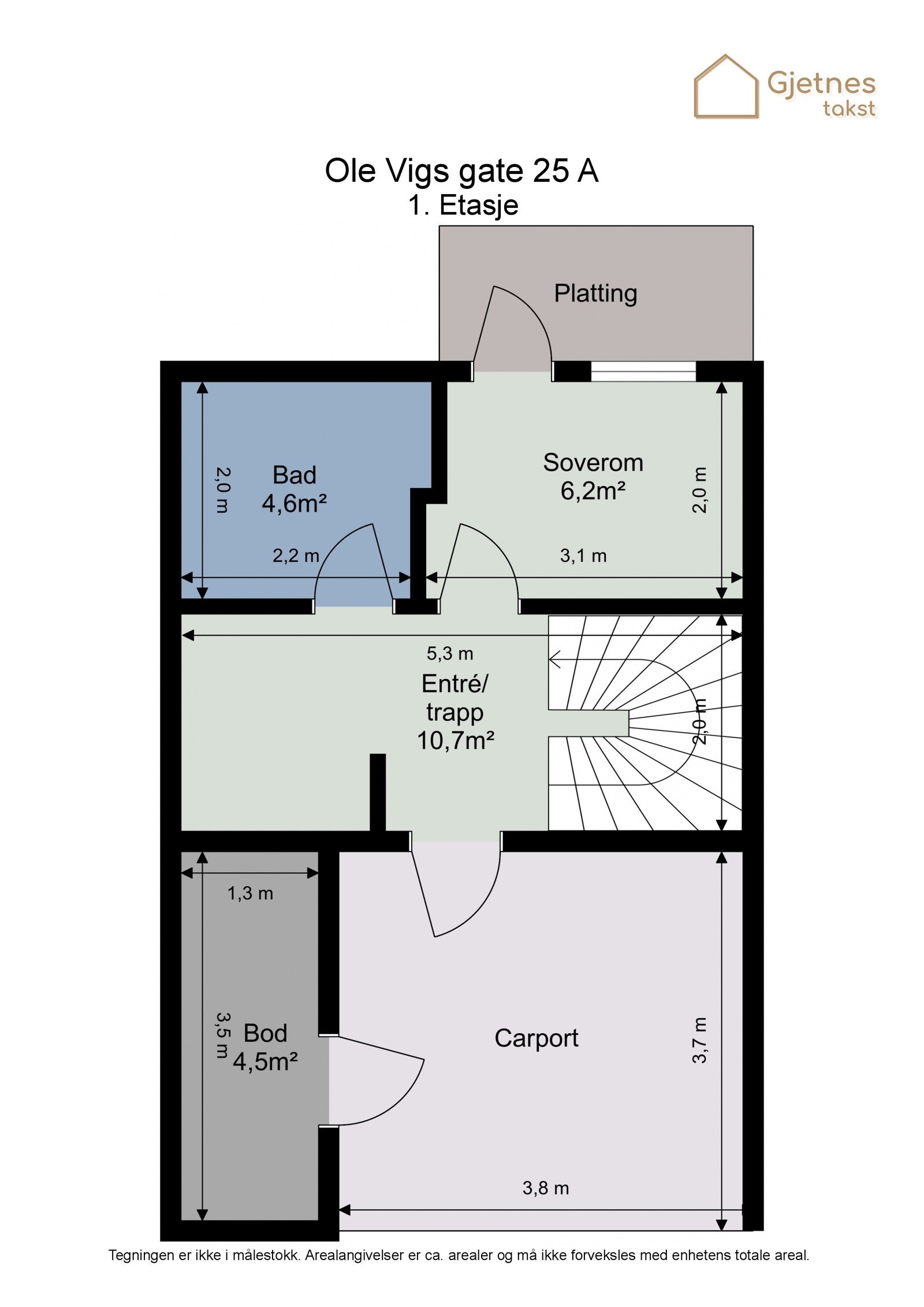 Plantegning 1.etasje Galleribilde