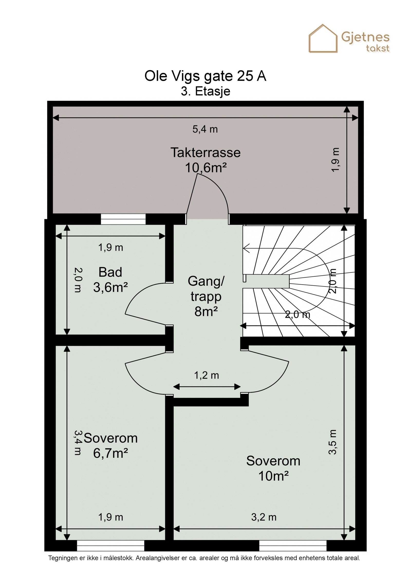 Plantegning 3.etasje Galleribilde