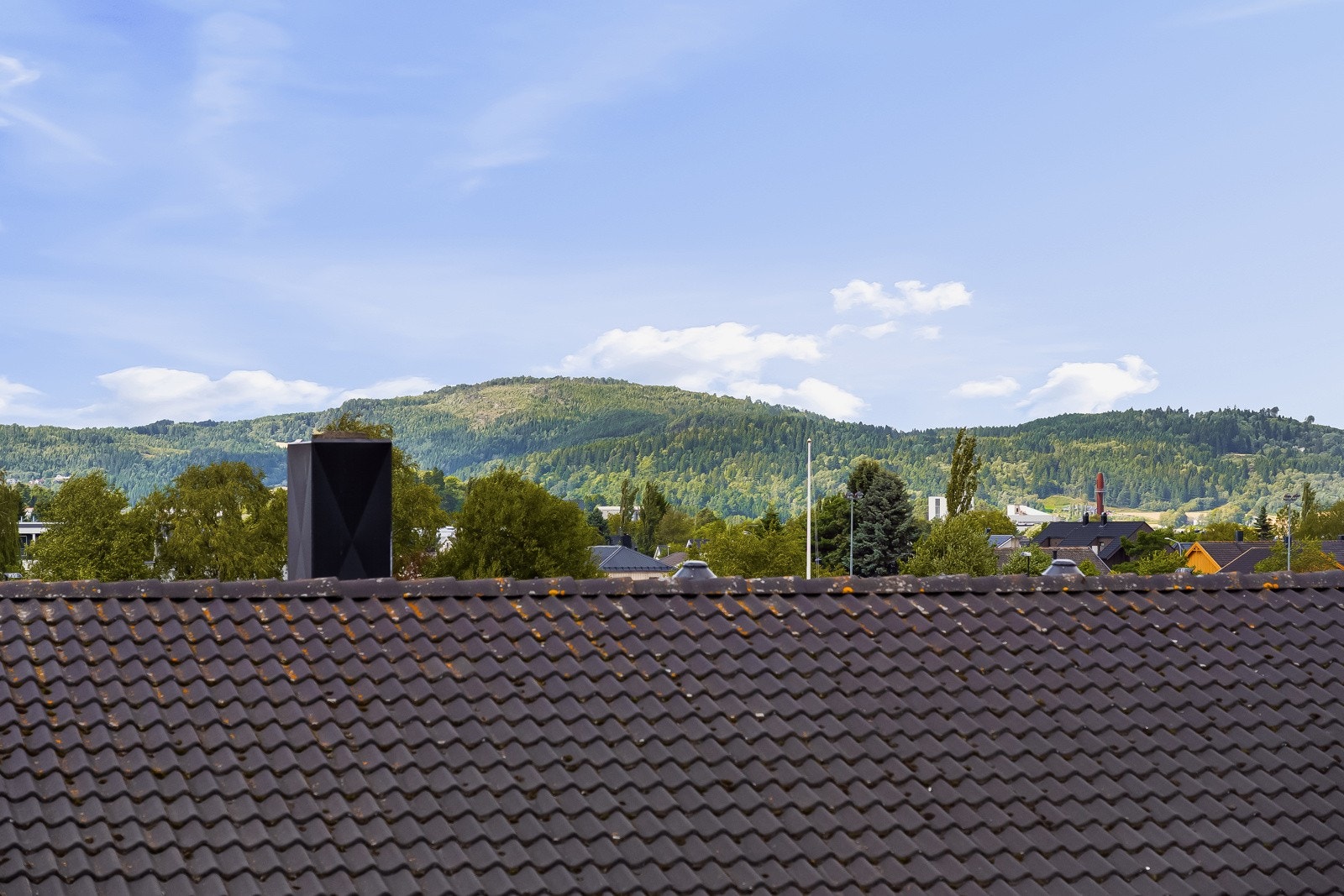 Utsikt fra takterrasse. Galleribilde