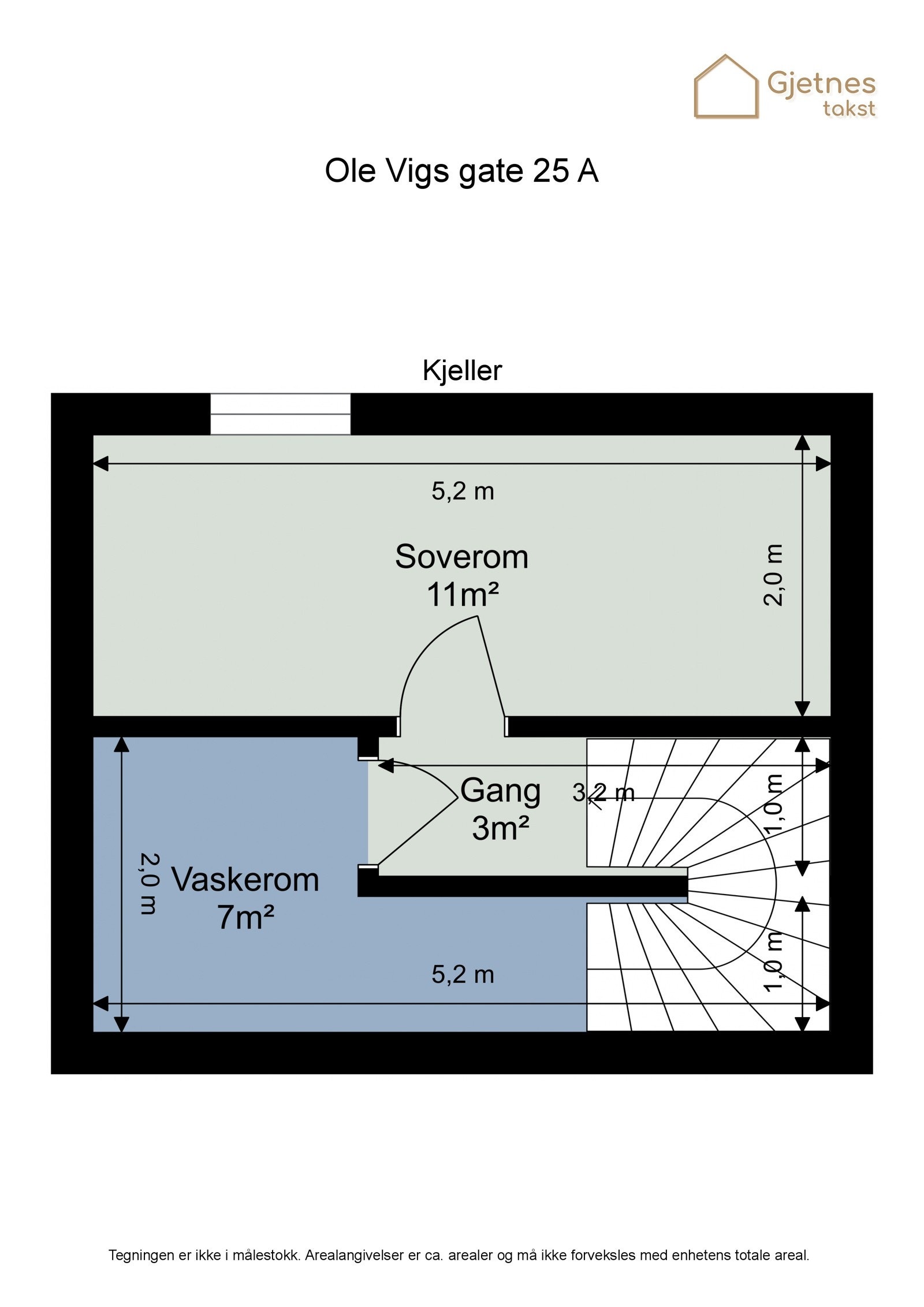 Plantegning kjeller Galleribilde