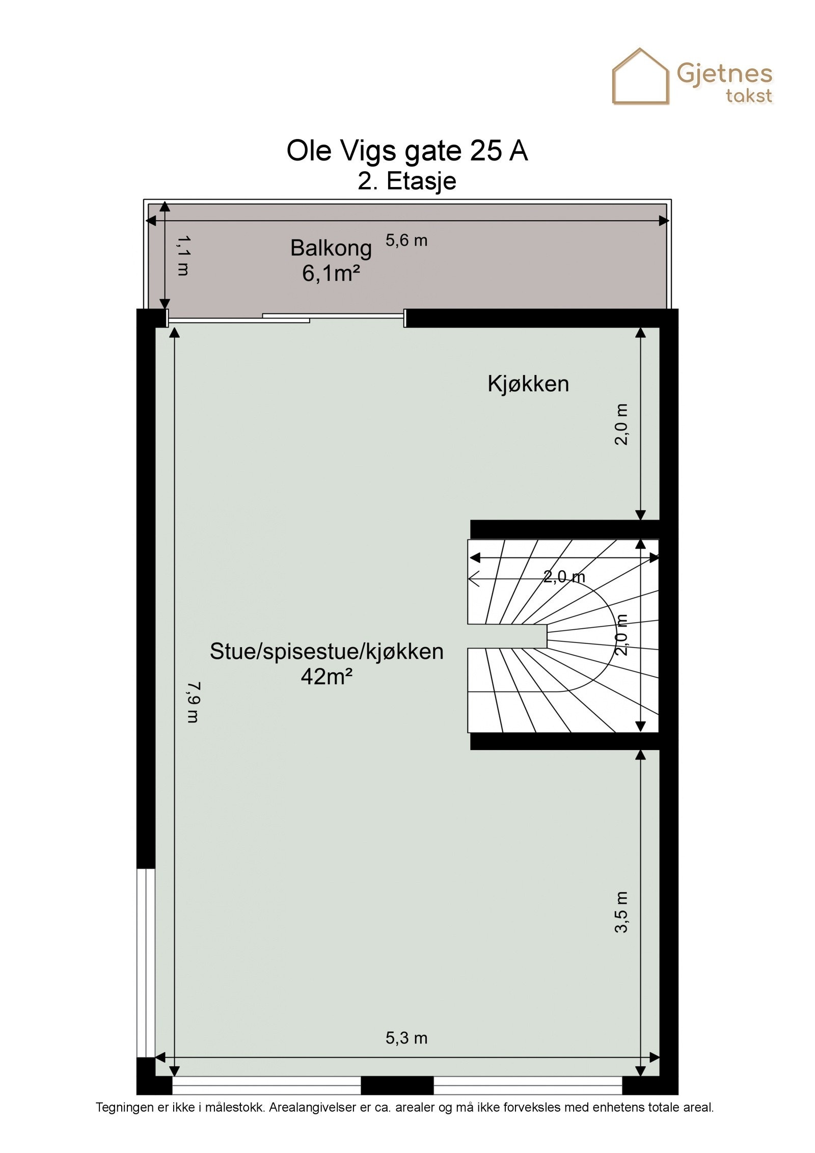 Plantegning 2.etasje Galleribilde