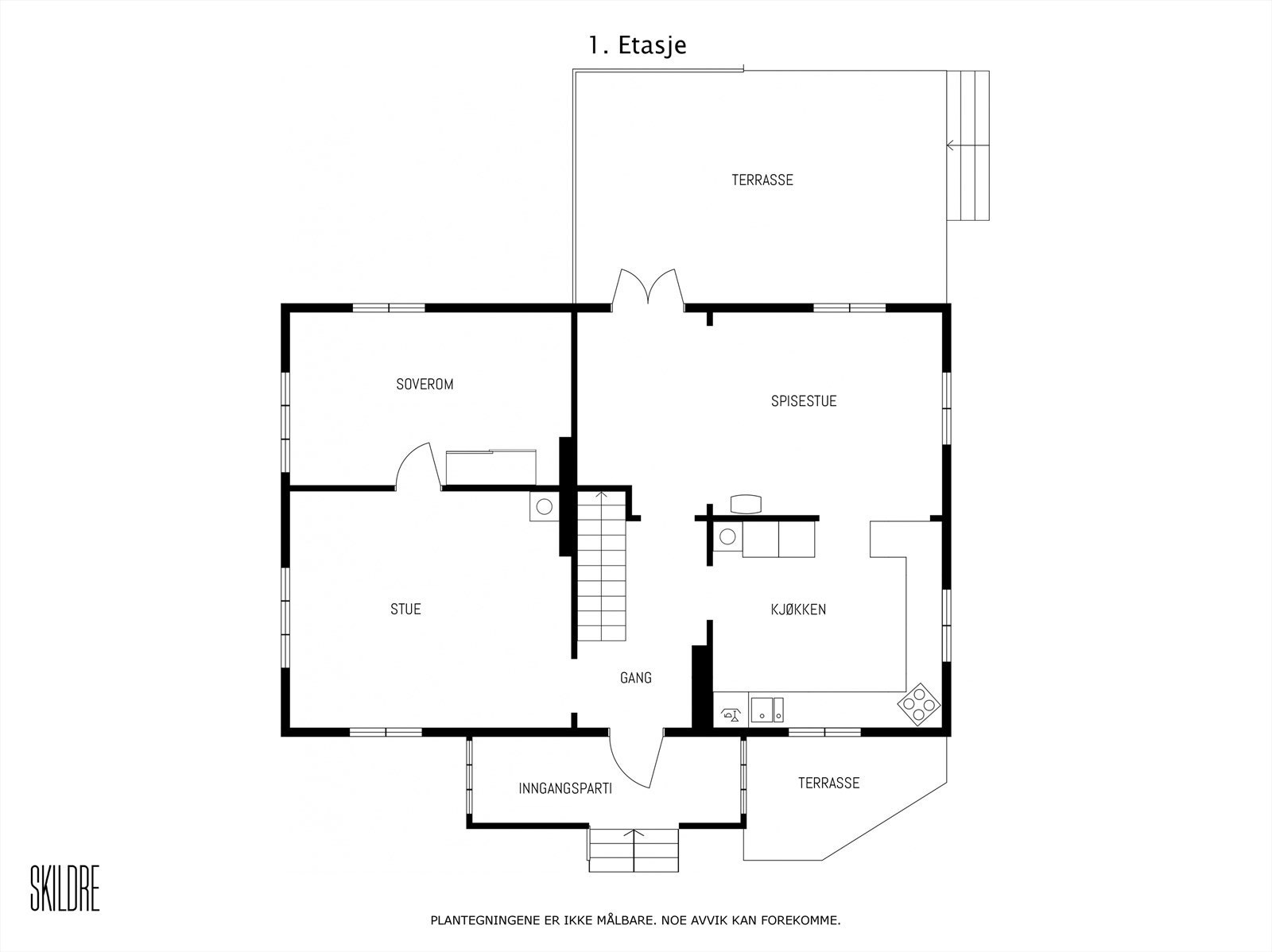 Plantegning 1. etasje. Galleribilde