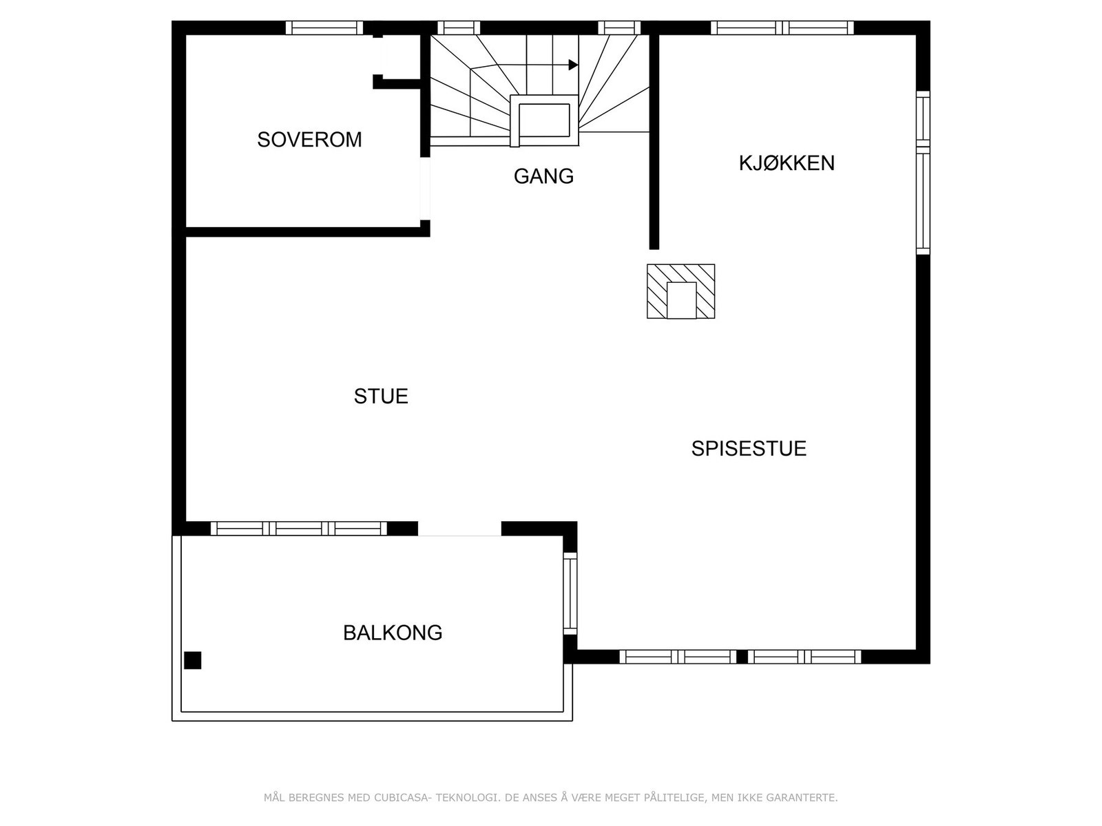 Plantegning 2. etasje Galleribilde