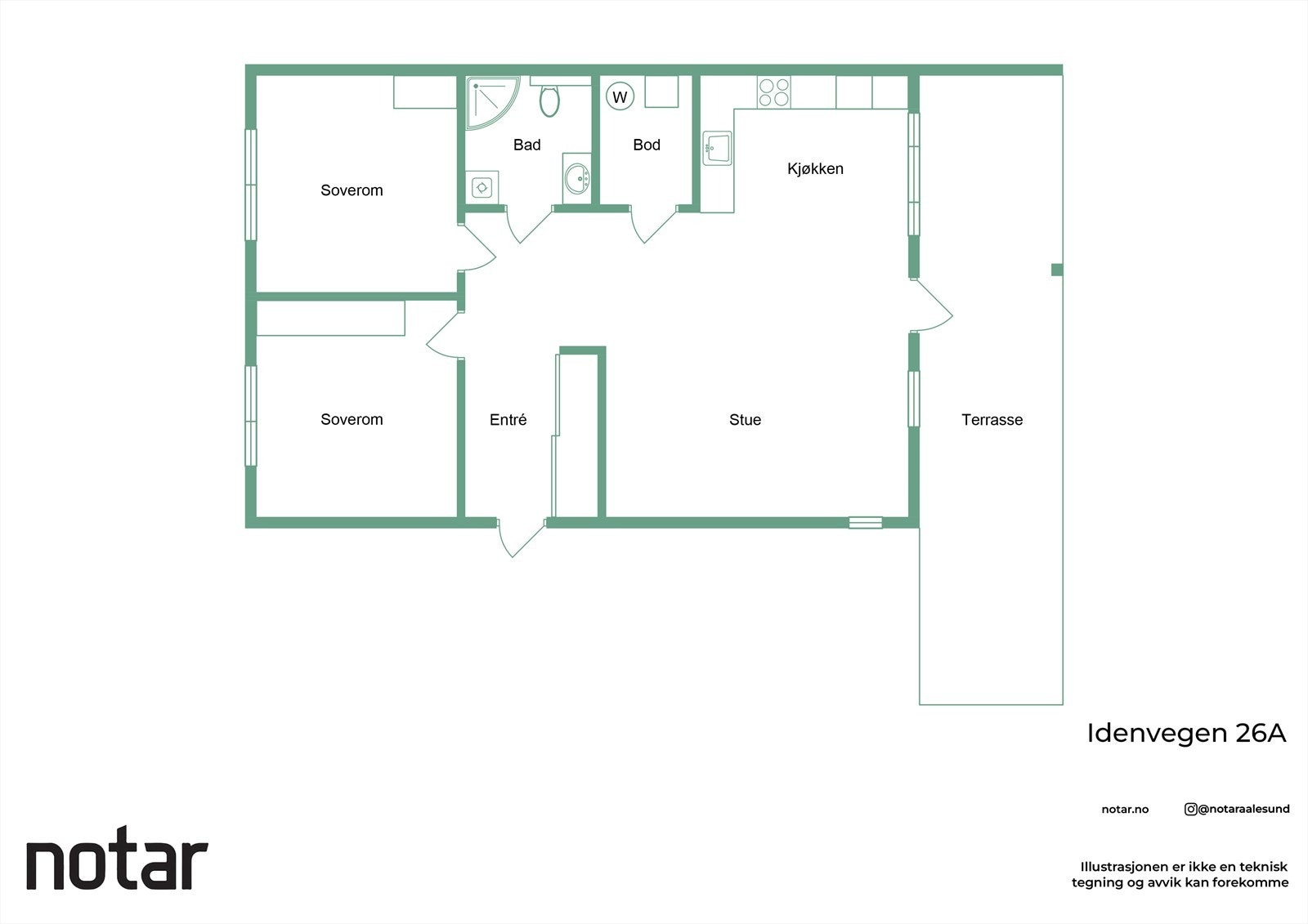 Plantegning Galleribilde