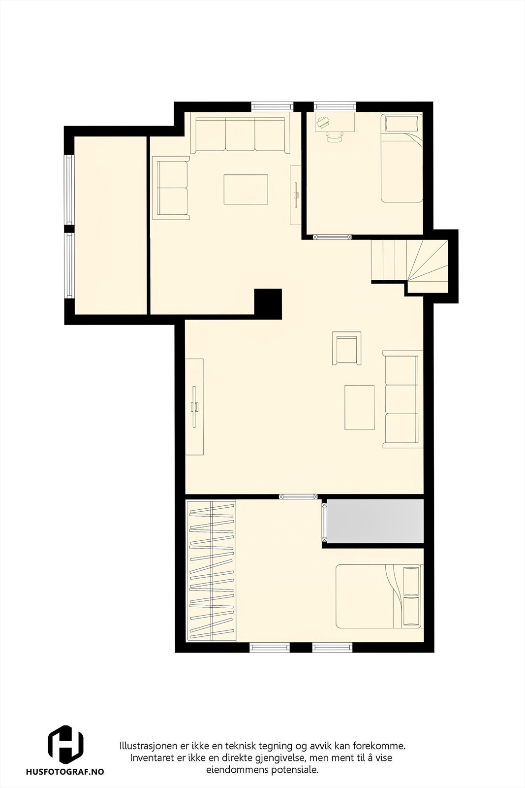Alternativ plantegning Galleribilde