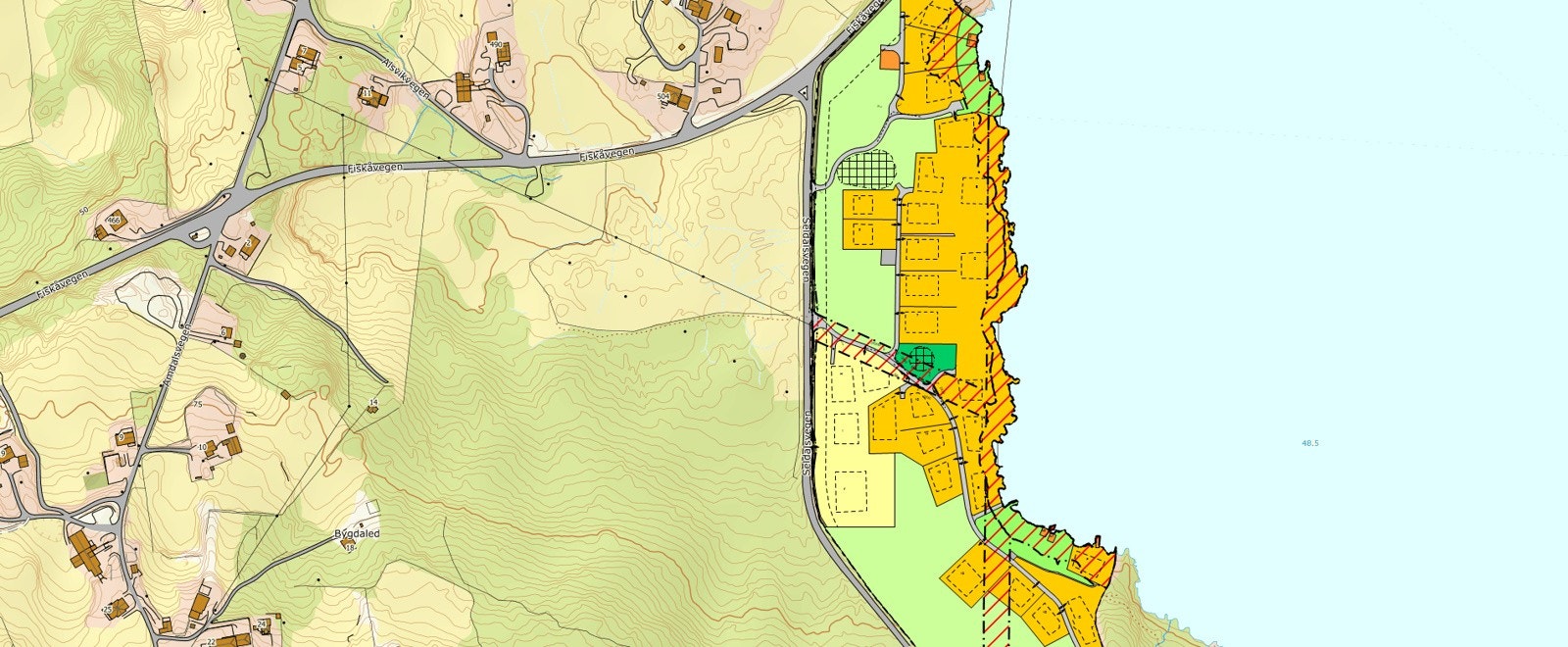 Kartutsnitt fra området. Galleribilde