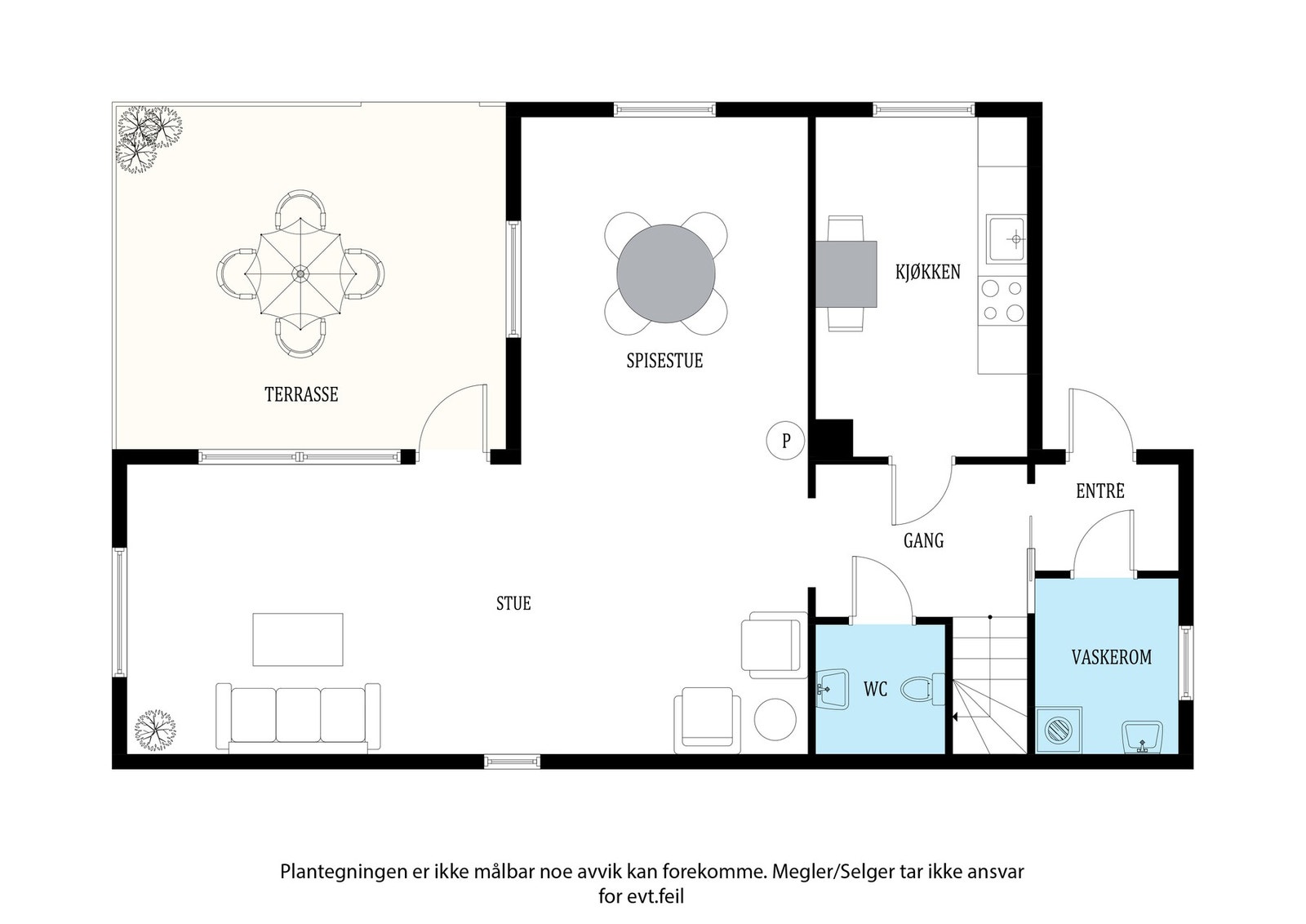 Planskisse 1. etasje Galleribilde