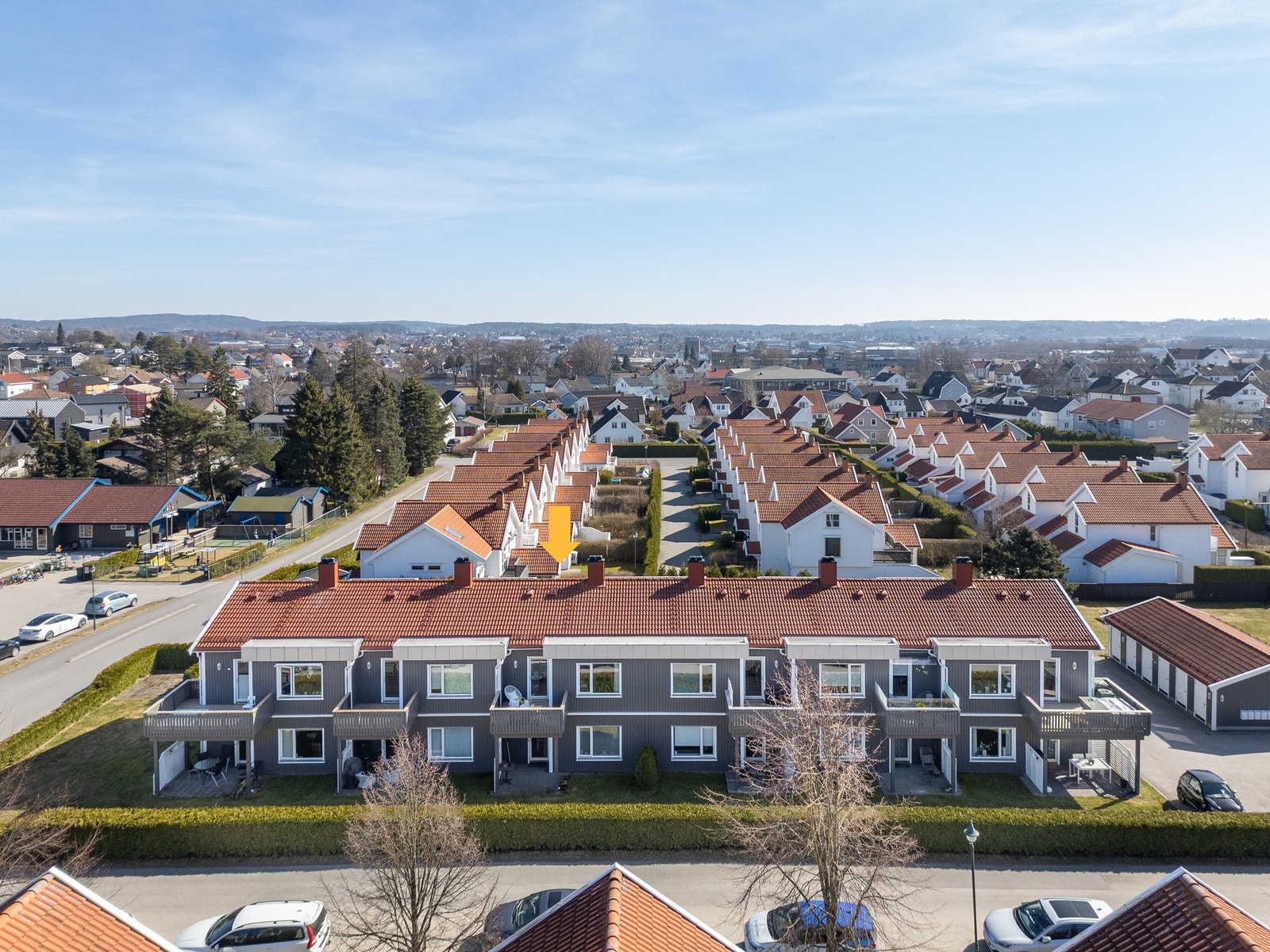Leie er et rolig og populært boligfelt for barnefamilier. Galleribilde