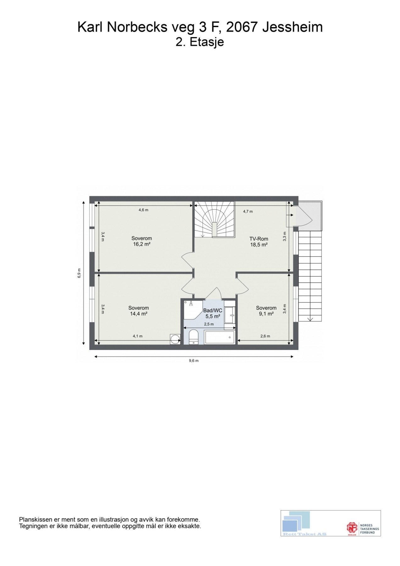 Plantegning 2. etasje. Galleribilde