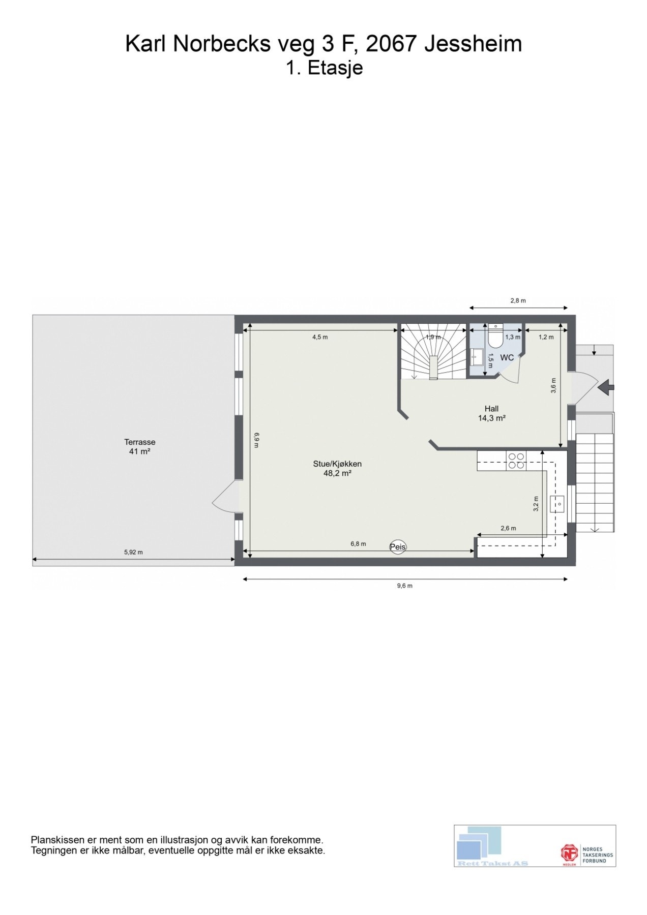 Plantegning 1. etasje. Galleribilde