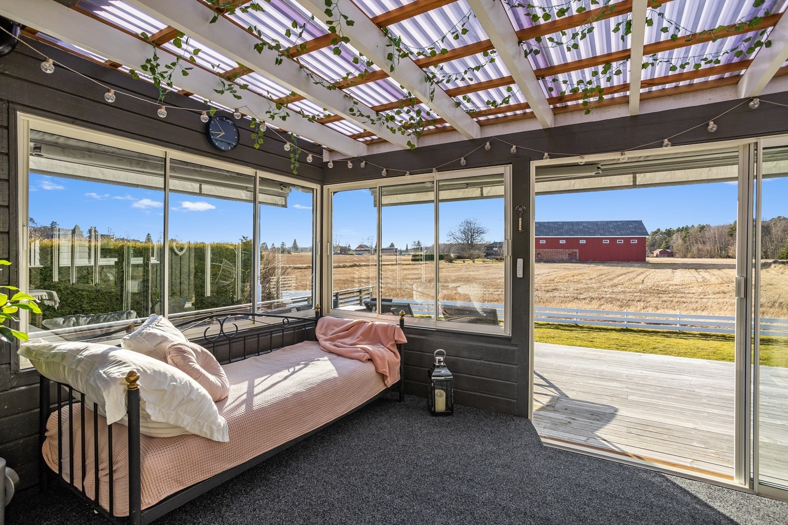 Innglasset terrasse Galleribilde