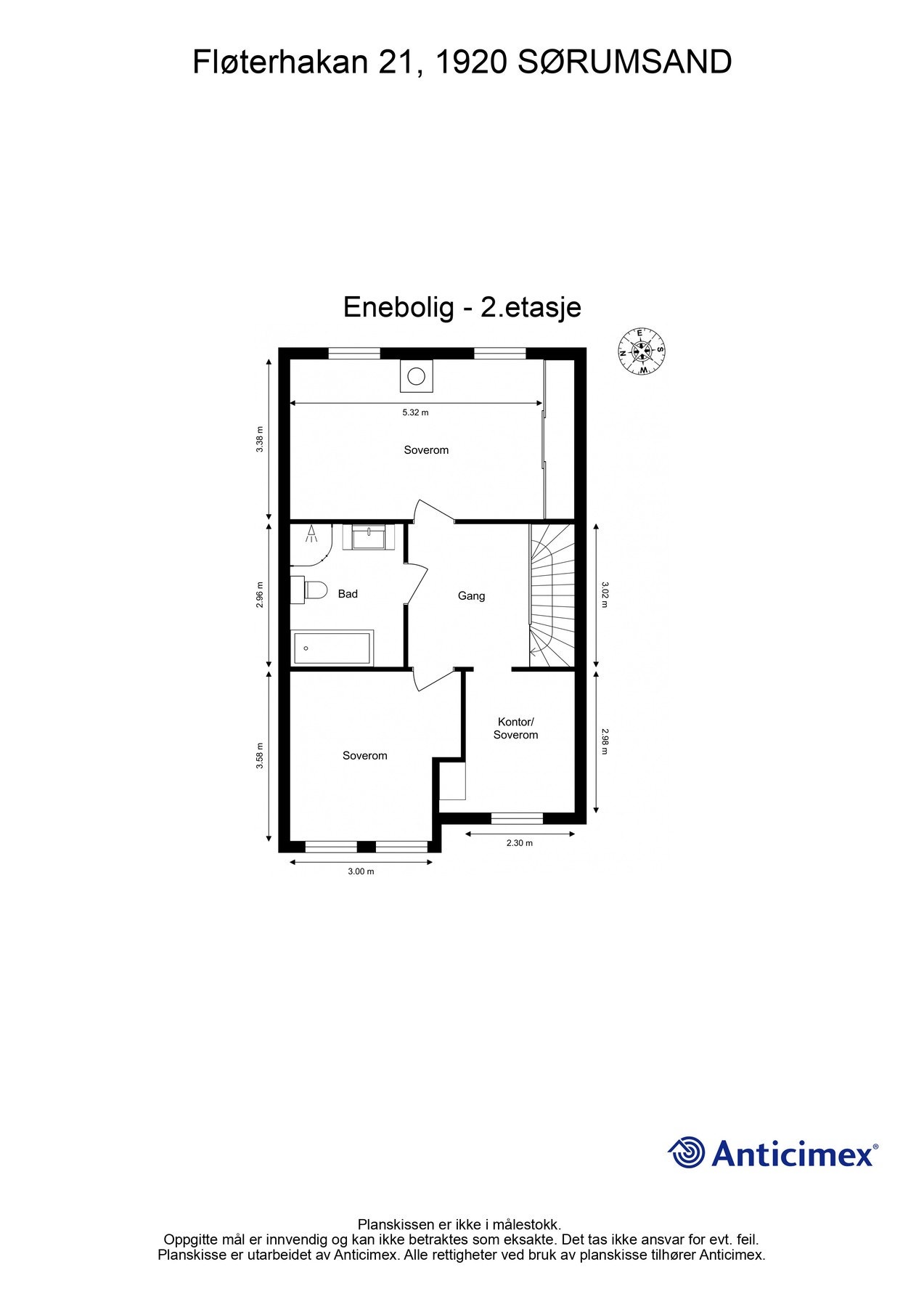 Planskisse 2. etasje Galleribilde