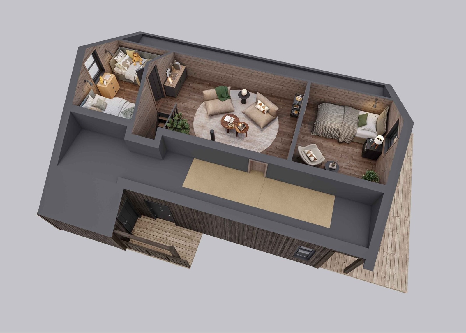 Planløsning i 3D, hems Galleribilde