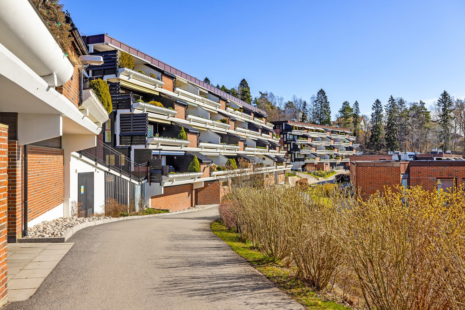 Hoffsjef Løvenskiolds vei på Ullern tilbyr en ettertraktet beliggenhet som kombinerer rolige omgivelser med nærhet til både byliv og natur. Galleribilde