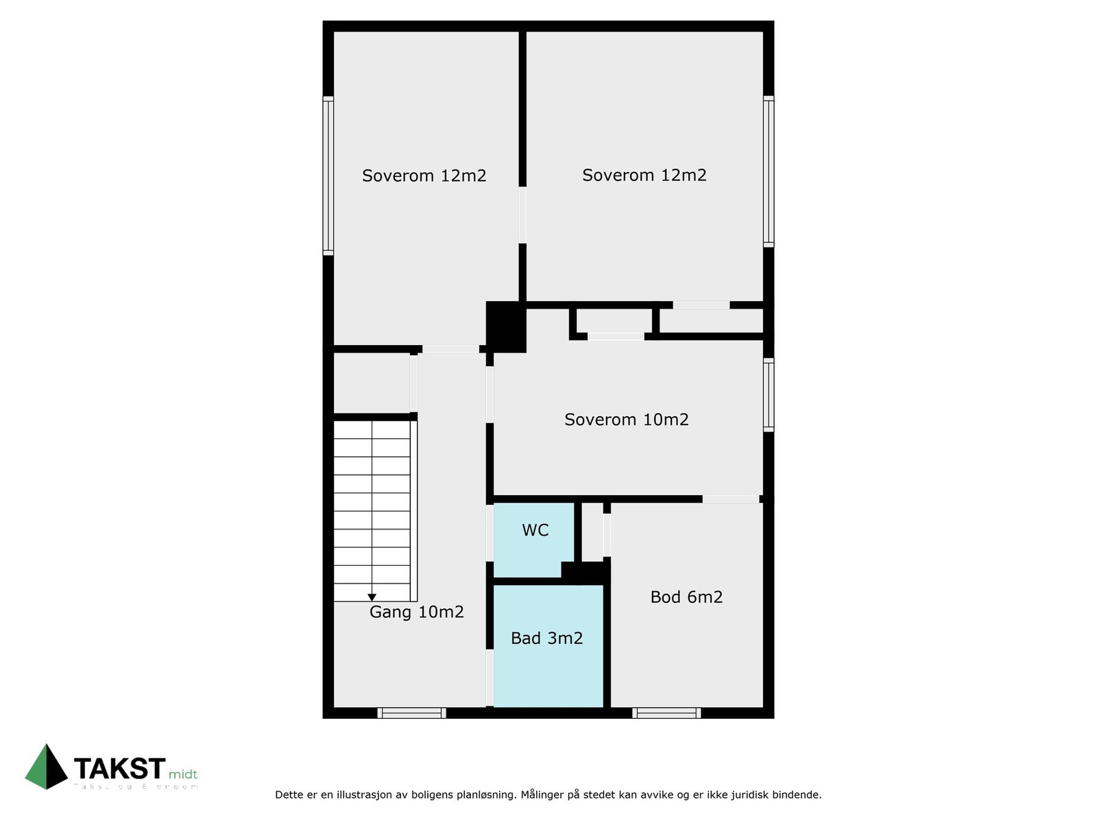 Planskisse 2 etg. Galleribilde