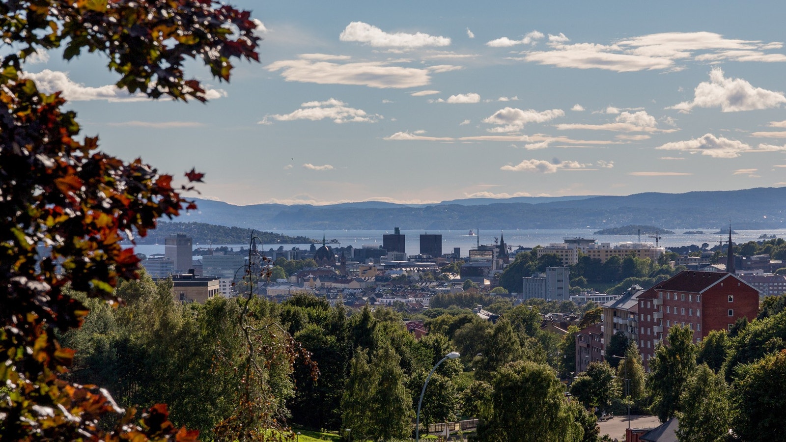 Torshovsdalen med fint utsikt over hele Oslo og Oslofjorden. Galleribilde