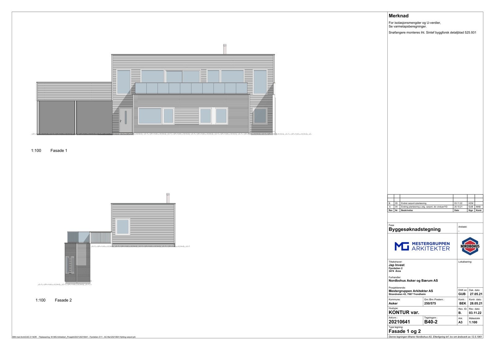 Tidligere gitt rammetillatelse. Galleribilde