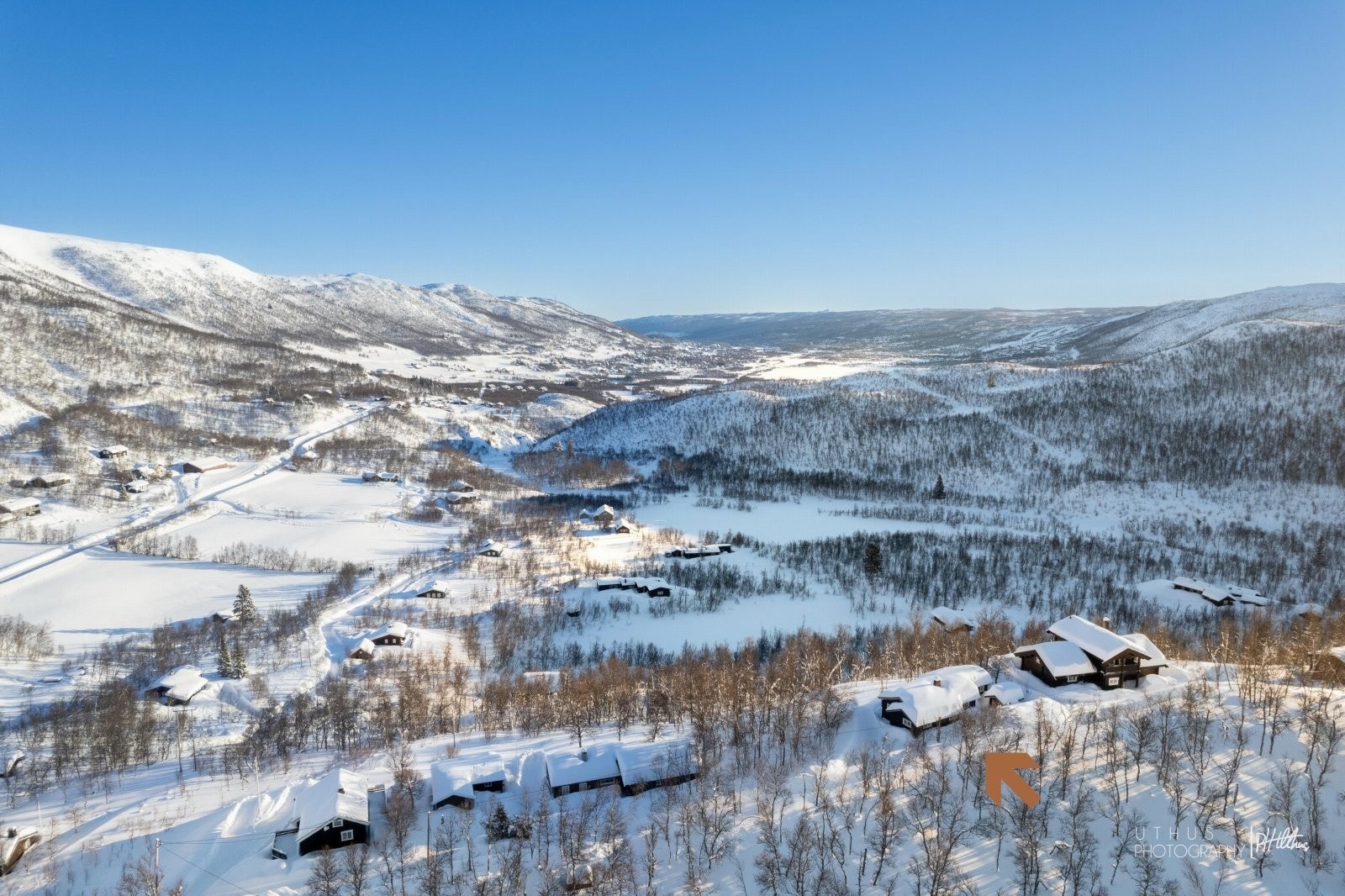 Hytten har fantastisk utsikt mot Geilo Galleribilde