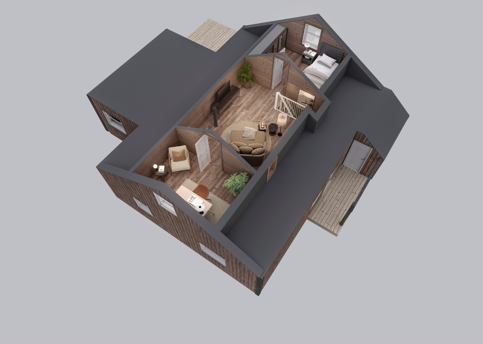 3D illustrasjon hems Galleribilde