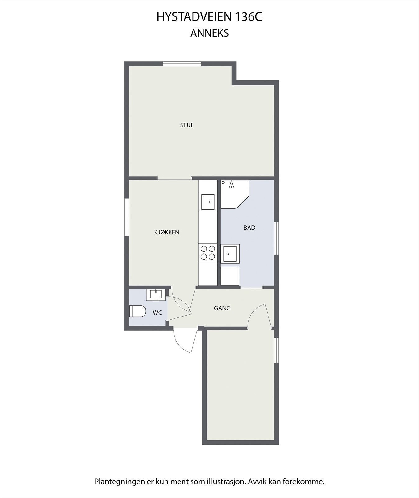 Plantegning anneks Galleribilde