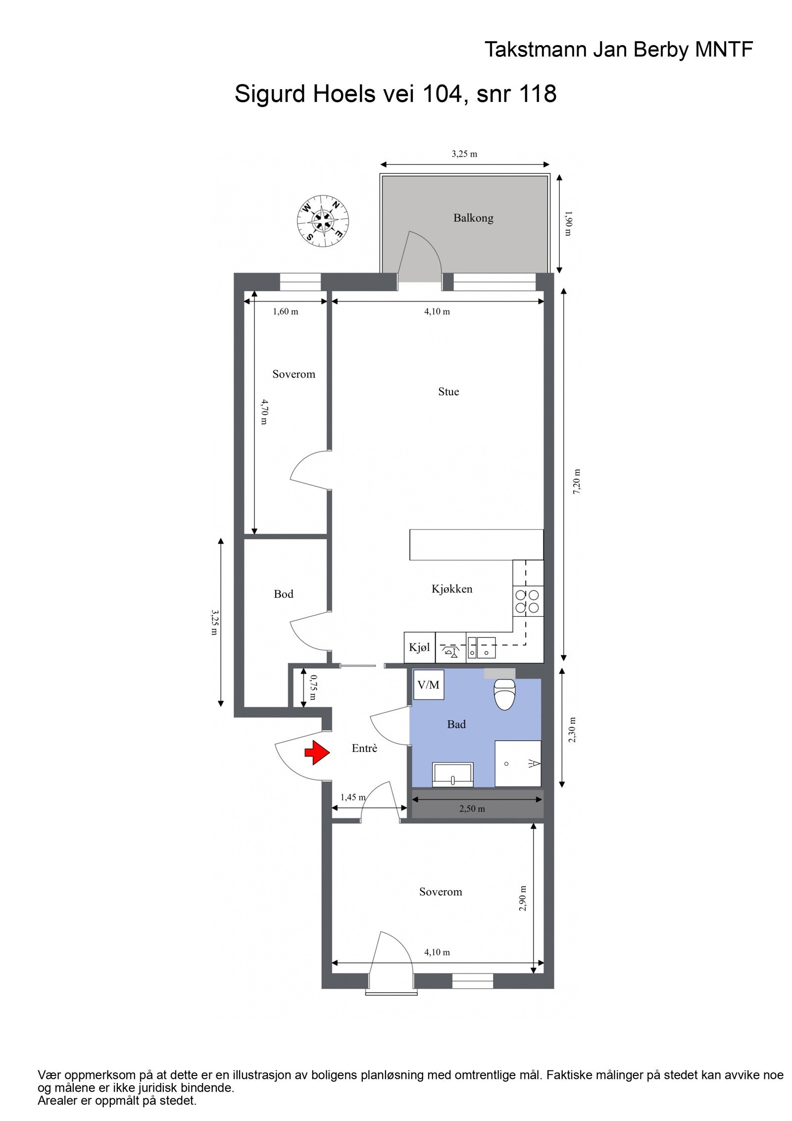 Plantegning Galleribilde