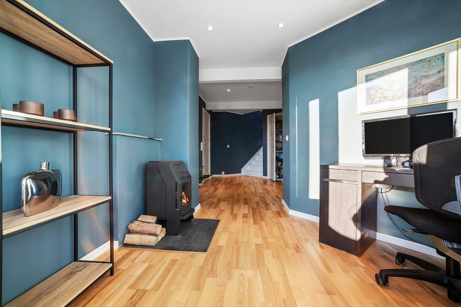 Gangen kan innredes som et hjemmekontor Galleribilde