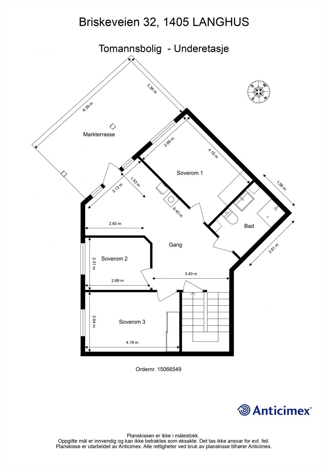 Plantegning - Underetasje Galleribilde