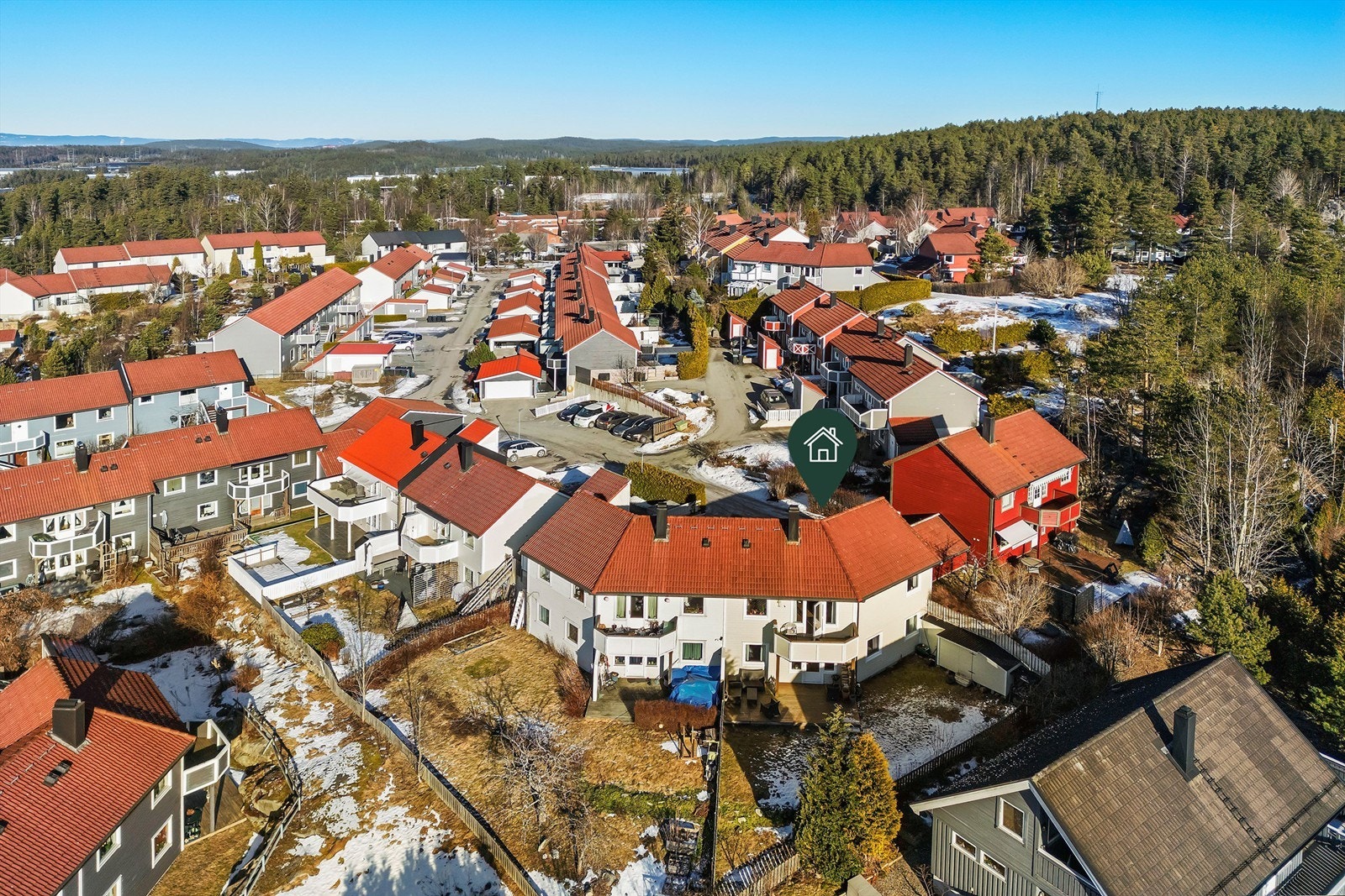 Meget lite trafikk i boligområde - stort sett bare til beboere i Briskeveien Galleribilde
