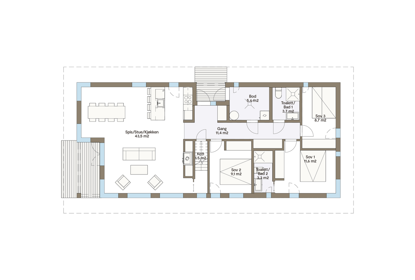 Plantegning hovedplan Galleribilde