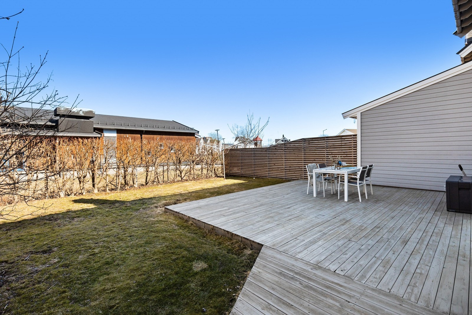 Her har man gode muligheter for å møblere med ønsket utemøblement. Galleribilde