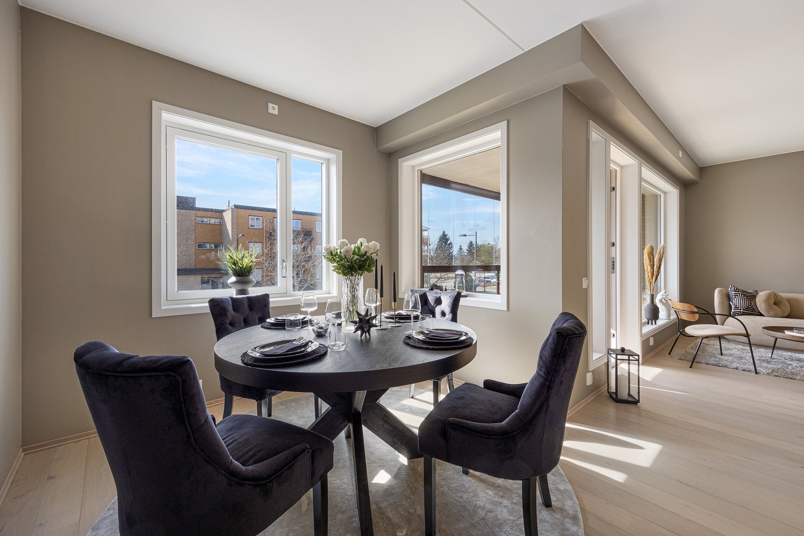 Her kan man invitere familie og venner til hyggelige middagsselskaper Galleribilde