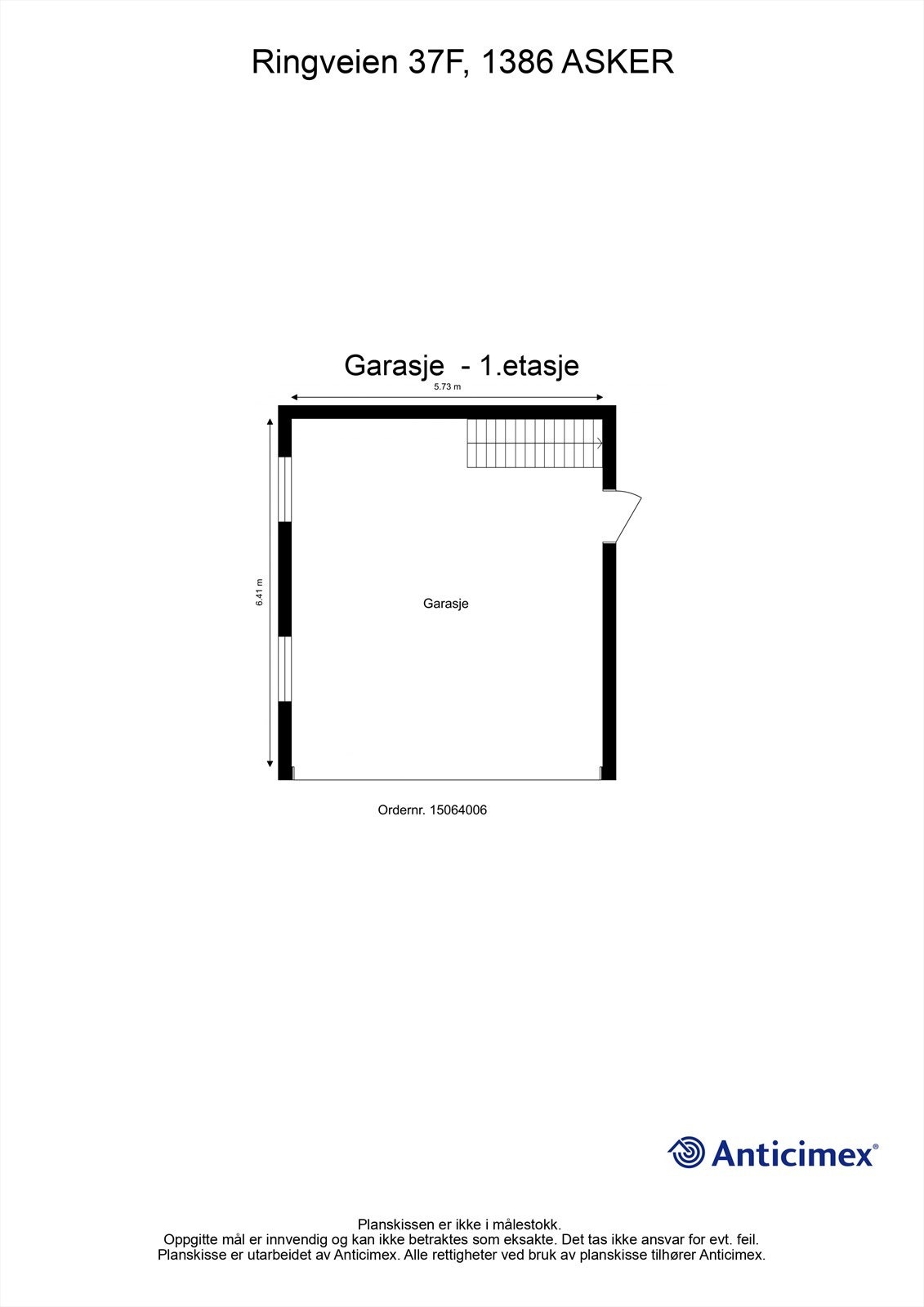 Plantegning garasje 1 Galleribilde