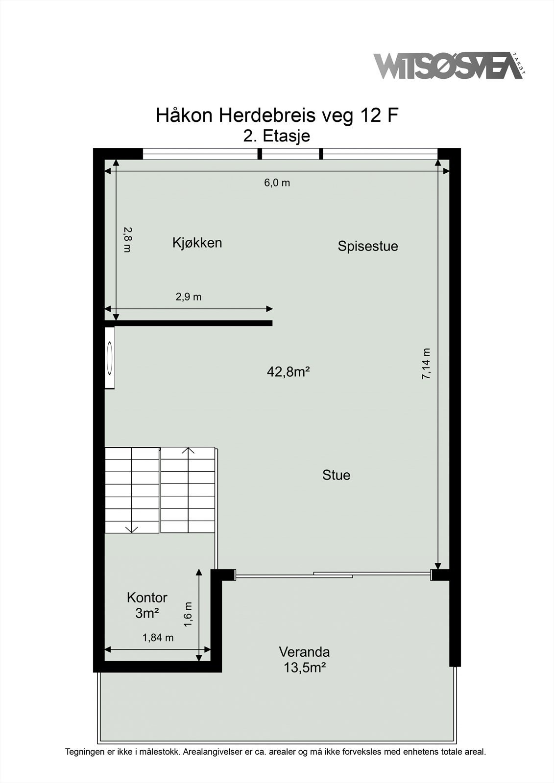 Planskisse 2. etasje. Galleribilde