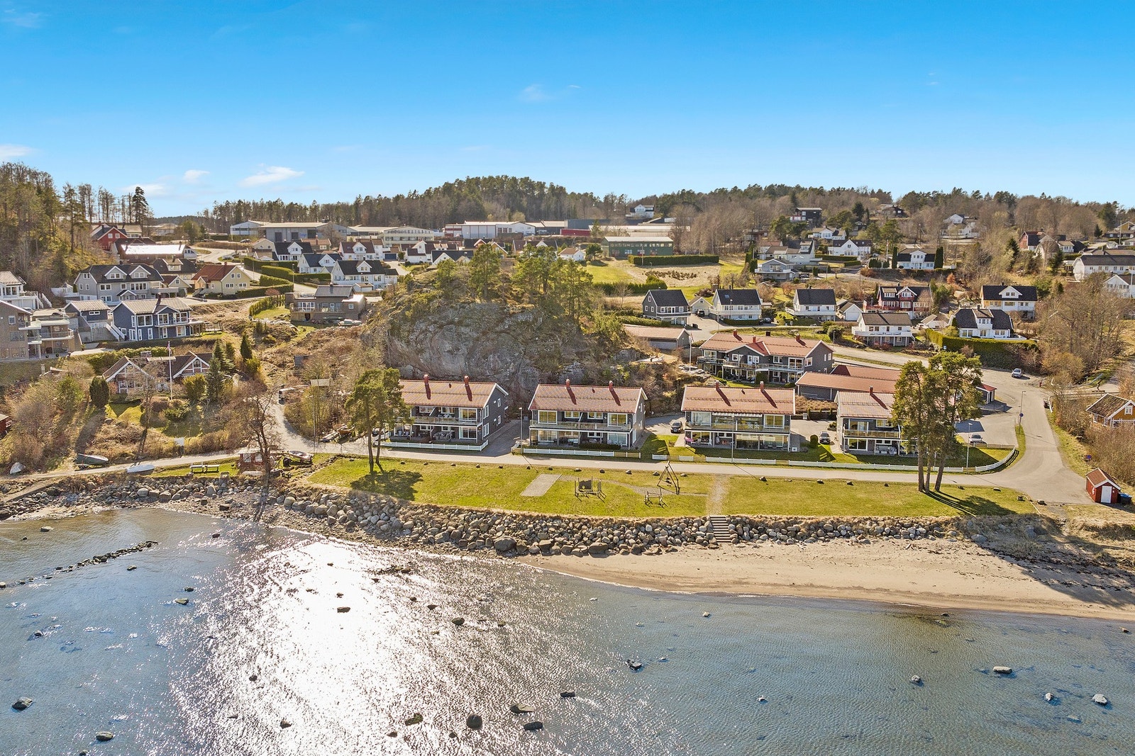 Selveierleiligheten ligger i en firemannsbolig som stod ferdig i 2016. Galleribilde