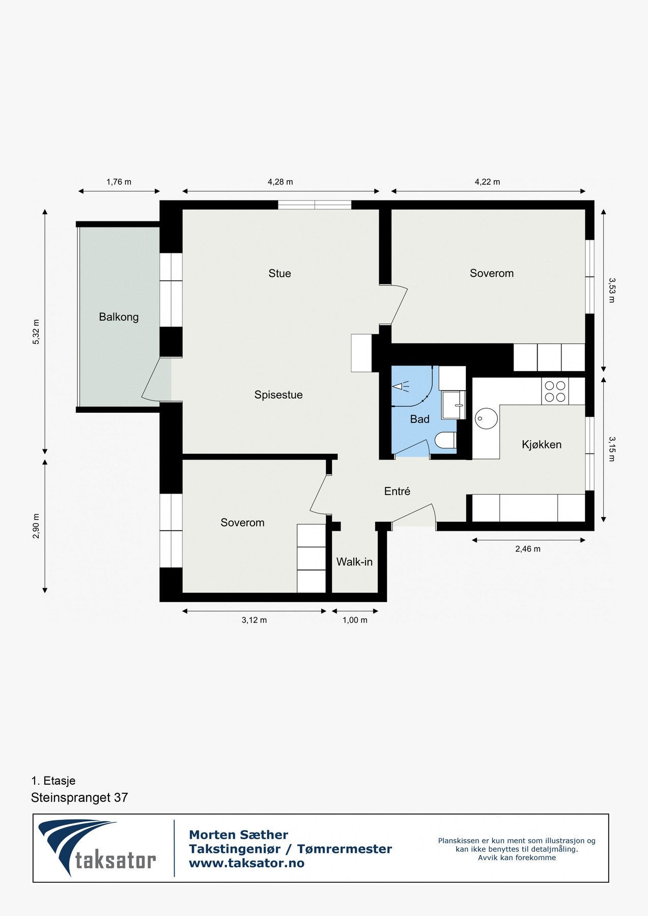 Planskisse. Galleribilde