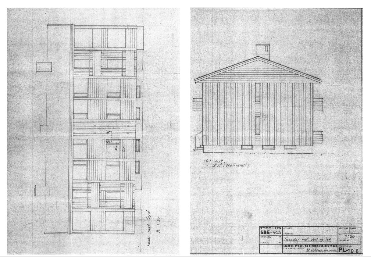 Tekniske tegninger side 5 og 6 Galleribilde