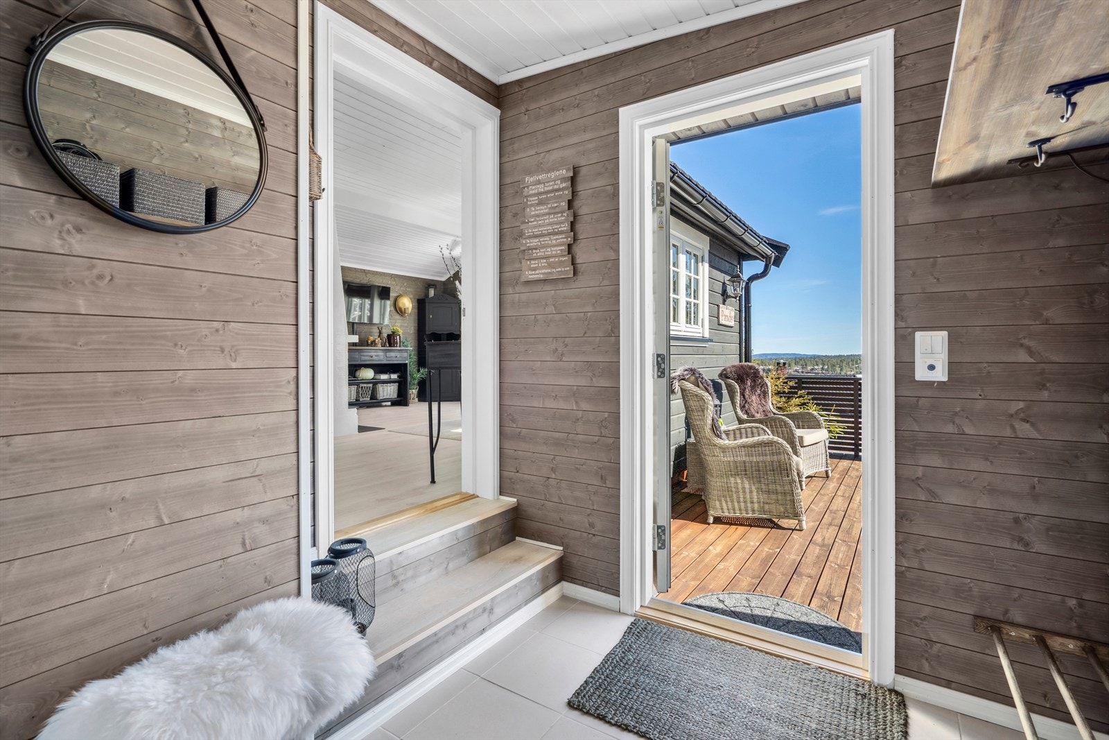 Velkommen inn i din nye hytte Galleribilde