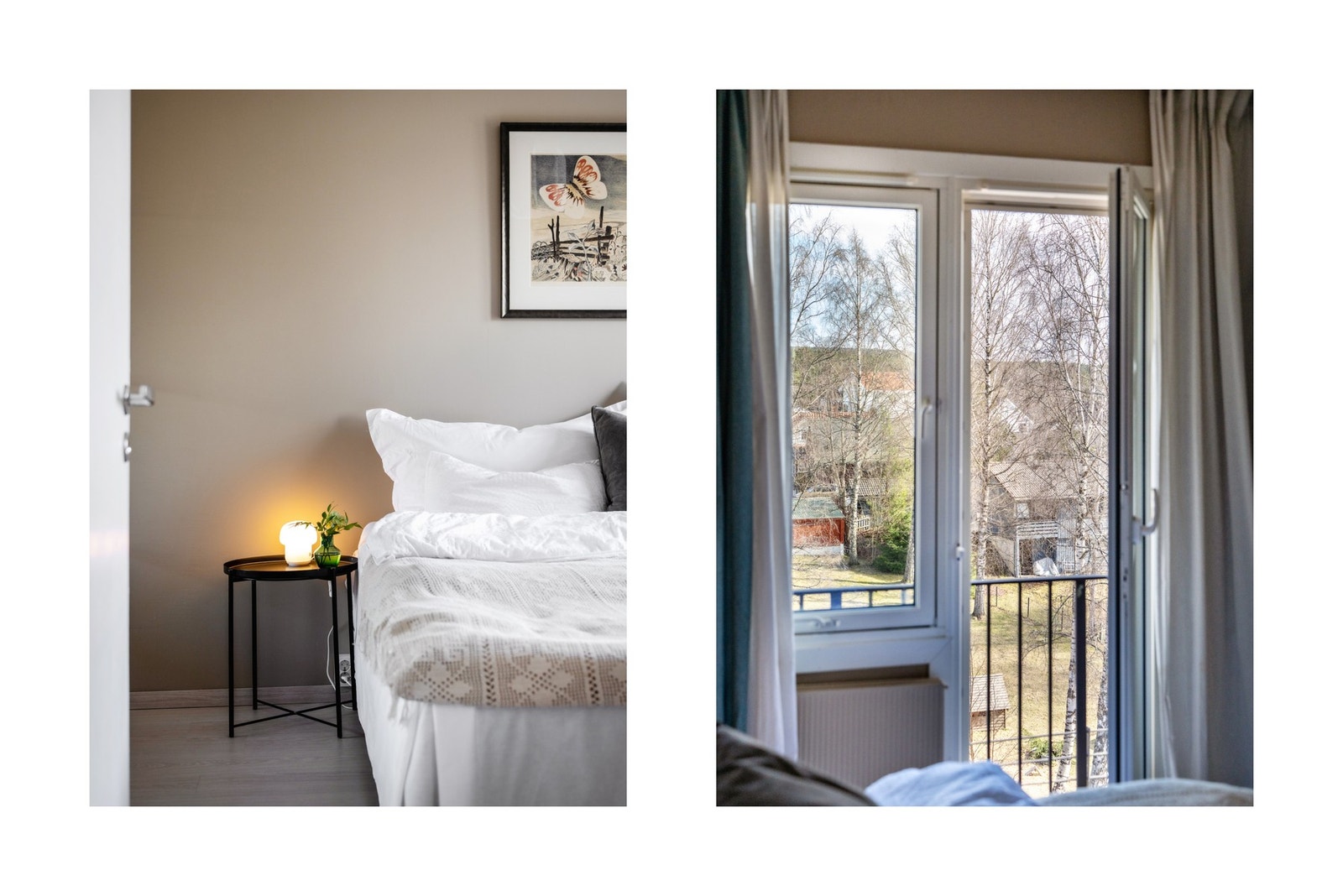 Soverommet har fransk balkong som slipper inn godt med dagslys. Galleribilde